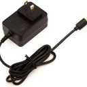 Motorized Zebra Blinds Power Adapter, Remote Control Compatible, AC Wall Charger with Micro USB Cable, Black
