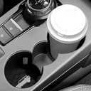 2 x DWKJMYCP Car Cup Holder Coaster for 2021-2025 Ford Bronco Sport Silicone Non-Slip Cup Holder Coasters Interior Accessories 2 Packs (Black&White)