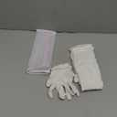 COOLJOB 6 Pairs 100% Cotton Gloves for Dry Hands Moisturizing & Eczema, Overnight Lotion, Sleep & Spa Treatment for Women & Men, Breathable Work Glove Liners, White, Small