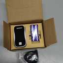 ESPOO Fingertip Pulse Oximeter, Blood Oxygen Saturation Monitor (SpO2) & Pulse Rate Monitor with LED Display, Portable Oxygen Monitor, Includes Batteries & Lanyard (White&Black)