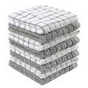 Bumble Dish Cloths (8 Pack) | 12" x 12" | 100% Cotton Kitchen Towels | 405 GSM | Soft, Highly Absorbent & Durable Dish Towels for Kitchen | Gray