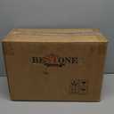 Bestone 12 Piece Round Kitchen Dinnerware Sets,Plates and Bowls sets,Dishes, Plates, Bowls, Dish SetPlates and Bowls,Service for 4, Chip Resistant Porcelain Starburst Turquoise Black