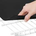 BRIAN & DANY Wire Shelf Liner, Set of 4, 48" x 16" Black, 48" x 16",4pcs