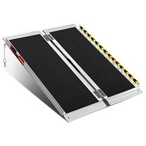 ORFORD Portable Wheelchair Ramp 3FT, 35.7''L×28.7''W Handicap Ramps, Non-Skid Aluminum Wheel Chair Ramp, Threshold Ramps for Doorways, Wheelchair Ramps for Home Steps, Stairs, Entry, Doorways