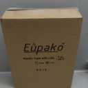 Eupako 8 oz Plastic Cups with Lids 100 Sets, Disposable Clear Cups with Lids, Cold Drink Containers for Beverage, Parfait, Smoothie