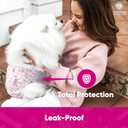 American Kennel Club Female Dog Wrap, Disposable Diapers with Wetness Indicator, Large, 50 Count (Large Waist Size 18 - 27 in)