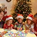 Christmas Party Favors 36Pcs Christmas Glow Stick Bracelet 36Pcs Merry Cards for Xmas Exchange Gifts Classroom School Glow in the Dark Party Supplies