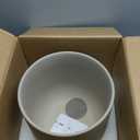 LE TAUCI 12 Inch Pots for Plants, Ceramic Large Planters for Indoor Plants, Indoor Plant Pots for Home Garden Patio Office, Planter Pots with Drainage Hole and Rubber Plug, Neutral Gray