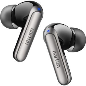EarFun Adaptive Noise Cancelling Wireless Earbuds, 6 Mics AI ENC Call, Hi-Res Sound, LDAC, 40H Playtime, Multipoint Connection, Comfortable Fit, App Customization, Google Fast Pair, Wireless Charge (Black)