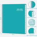 2026-2027 Monthly Planner, 18 Monthly Calendar Planner, January 2026 - June 2027, 8 x 10, 2026 Spiral Agenda with Tabs Pocket, Flexible Cover, Organizer Notebook for Office Home School, Green