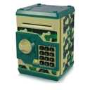 Kids Money Bank, Electronic Piggy Banks, Great Gift Toy for Kids Children, Auto Scroll Paper Money Saving Box Password Coin Bank,Perfect Toy Gifts for Boys Girls (Green Camo)