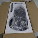 ROMASS Ceiling Fan with Lights Remote, LED Black Ceiling Fans 38" with Quiet DC Reversible Motor 6-Speeds Dimmable Light Ceiling Fan Indoor/Outdoor for Bedroom, Kitchen, Dining Room, Patio