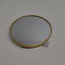 Round Mirror 12 Inch Gold Round Bathroom Mirror Circle Wall Mirrors Brushed Metal Frame Anti-Rust Tempered Glass Mirror for Bathroom Bedroom Entryway Living Room