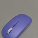 Wireless Bluetooth Mouse Rechargeable Long Lasting Dual Mode - BT 5.2 & 2.4G Silent RGB LED Mice, Slim Portable Ergonomic Mouse for Laptop/PC/Tablet/MacBook/iPad/Apple Devices(Purple)