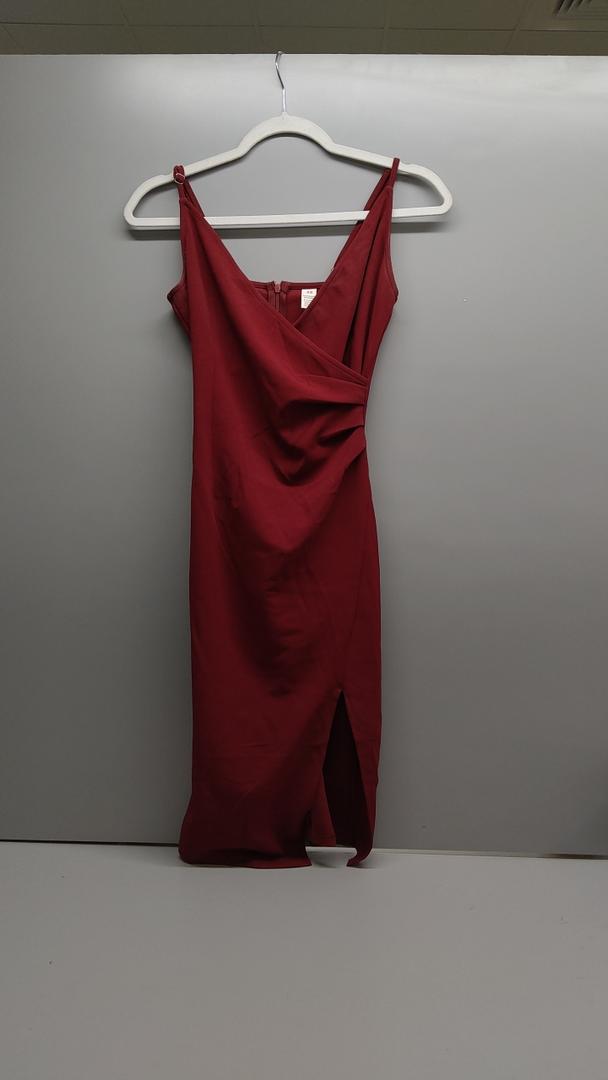 Red Dress with Straps with Slit