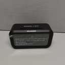 Peakeep Night Light Digital Alarm Clock Battery Operated with Indoor Temperature, Desk Small Clock (Black)