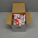 LiBa Spray Bottles (4 Pack,16 Oz), Refillable Empty Spray Bottles for Cleaning Solutions, Hair Spray, Watering Plants, Superior Flex Nozzles, Mist Sprayer, Bleach/Vinegar/Rubbing Alcohol Safe (white)