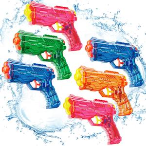 Water Gun Squirt Toy for Kids: Leakproof Super Water Guns for Kids Age 5 8 12 Boys Girls Adults - Small Outdoor Water Guns Toys for Pool Beach Swimming Summer Games Yard Party (6 Pack)
