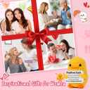 2 x MBL Valentines Inspirational Gifts for Women - Funny Valentine's Galentines Day Birthday Emotional Positive Support Cheer Up Stress Relief Relaxation Crochet Duck for Her Him Men Friend Coworker