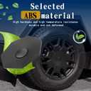 4PCS Full Coverage Wheel Center Hub Caps for Tesla Cybertruck 2024 Accessories - Black Easy to Install, Rust Resistant, Reduce Drag