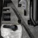 Replacement Faucet Shower Trim Kit for Delta 1300/1400 & 13/14 Series, Tub Shower Faucet Set, High Pressure 9-Setting Rain Shower Head - Matte Black (Valve/Cartridge Not Included)