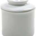 Norpro Porcelain Butter Keeper, White, 1 LB