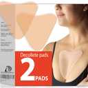 Reusable Silicone Chest Wrinkle Pads, Set of 2 Decollete Patches for Side Sleepers, Helps Reduce Cleavage & Chest Sleep Lines, Hydrating Anti-Aging Chest Pads for Women