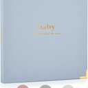 Keepsake Baby Memory Book for Boys and Girls  Timeless First 5 Year Baby Book  Neutral Journal Scrapbook or Photo Album - Record a Milestone for Every Event from Birth to Age 5 (Light Blue)