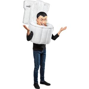 NECA Skibidi Toilet Blow Up Inflatable Costume for Kids, for Fun and Unique Themed Party and Halloween, One Size