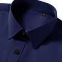 Men’s Wrinkle Free Dress Shirts Regular Fit Long Sleeve Non Iron Business Casual Wedding Stretch Button Down Shirt (S)