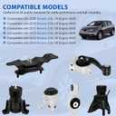 6PCS Engine Motor & Transmission Mount Set Compatible with Nissan Murano 2009-2014 3.5L V6 Engine AWD, Front Right Motor Upper Torque Strut Mount A7394 112703JA0B A7391HY A4365HY A4373 A7363 A7372