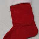 20 Inches Christmas Stockings Red Velvet with White Super Soft Plush Cuff Xmas Stockings Classic Personalized Stocking Decorations for Family Holiday Season Dcor (No Letter)