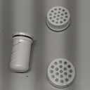 MARRIOTTO Water Filter Replacement for LS Home Glass Pitcher 7 Cup/Plastic Pitcher 7 Cup, 2 Membrane Micro Filter and 2 Activated Carbon + Ion Exchange Filter