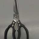 AWinjoy Heavy Duty Sharp Kitchen Scissors, Dishwasher Safe, Cooking Shears for Meat, Chicken, Fish, Poultry, Herb, Bread (Black)