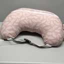 Momcozy Original Nursing Pillow for Breastfeeding-Innovative Safety Guard - Wider Feeding Pillows for More Support for Mom & Baby- Easier Nursing & Hand Free- Fit for All, Removable Cotton Cover (Pink Snuggle)