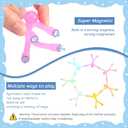 30 Pcs Humanoid Magnetic Toys Colorful Fidget Toys for Adults Hobbies Crafts Cute Novelty Man Fridge Magnets Men Refrigerator Magnets for Refrigerator, Door, Office Fun(Funny Style)
