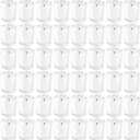 YOROXRG 64 Pack White Unscented Clear Glass Filled Votive Candles. Hand Poured Wax Candle Ideal Gifts for Home Décor Parties Weddings Holidays and Meditation (White)