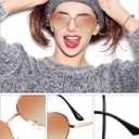 Frienda 6 Pairs Heart Shaped Sunglasses Vintage Heart Frame Multicolor Metal Retro Glasses Women Sunglasses