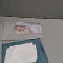 Soft Organic Cotton Toddler Pillowcases 14 X 20 Inches, Fit 13 X 18, 14 X 19 Pillows, Smooth Pearl Cotton Baby Pillowcases with Envelope Closure, Sterling Blue and Ivory, Set of 2