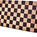 Wood Cutting Board Butcher Block, Wooden Chopping Board with Checkerboard Pattern and Inner Side Handles Meat Cheese Charcuterie Board, Ideal for Chopping, Slicing, and Dicing 15 * 8 inch