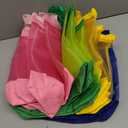 Amylove 11 x 12.9 Inche Mesh Beach Tote Bags Mini Pool Beach Bags Reusable Colorful Polyester for Travel Party Swim Toys