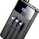 LILIO Portable Charger Power Bank60,000mAh Battery Pack, 22.5W Power Bank Fast Charging with USB Cable, Phone Charger for iPhone 17/16/15/14/13 All Series/Samsung/Android, Camping Essentials, Black