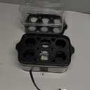 Evoloop Rapid Egg Cooker Electric 12 Eggs Capacity, Soft, Medium, Hard Boiled, Poached, Omelet Maker Egg Poacher & Vegetable Steamer, BPA Free Tray (Silver)