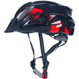 Adult Cycling Bike Helmet, Lightweight and Adjustable with Pads&Visor for Men and Women,Premium Quality Airflow Unisex Bike Helmet,Suggested Fit 58-61 cm, Medium