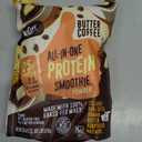 FlavCity All in One Protein Shake Powder, Butter Coffee - 55mg Caffeine + Collagen Peptides, Reishi & Cordyceps - Focus, Skin, Hair & Joint Support - 100% Grass Fed Whey, 20 Servings BB 02/08/2028