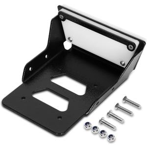 Transom Trolling Motor Mount, 5mm Cast Aluminum Black Body , Trolling Motor Mount for Kayak with Up to 3HP Thrust, 3.75" x 4.75" Bolt Threads