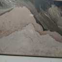 Large Framed Sage Green Wave Textured Living Room Canvas Wall Art, 48"L x 24"W