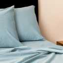 Full Size 4 Piece Sheet Set - Comfy Breathable & Cooling Bed Sheets Set - Hotel Luxury Bedding for Women, Men, Kids, Teens, Boys & Girls - Deep Pockets, Ultra-Soft, Wrinkle Free - Oeko-Tex - 18 Sky Blue
