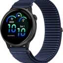 20mm Hook and Loop Nylon Compatible with Garmin Vivoactive 6 Watch Bands/Vivoactive 5/3/3 Music/Venu Sq 2, Quick Release Sport Strap for Forerunner 55/165/245/645/570-42mm Women Men