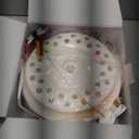 Potaroma Cat Toys 3in1 Automatic Interactive Kitten Toy, Fluttering Butterfly, Moving Feather, Track Balls, Dual Power Supplies, USB Powered, Indoor Exercise Kicker (Bright White)